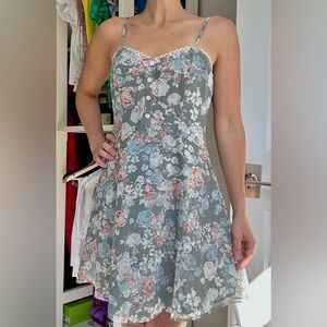 BCBGeneration Vintage Floral Victorian inspired Dress